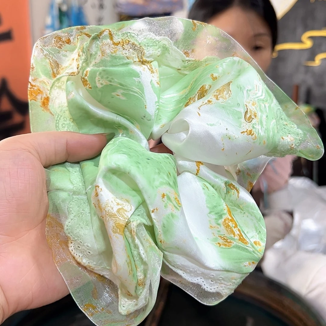 青***-521大蕾丝发圈手作