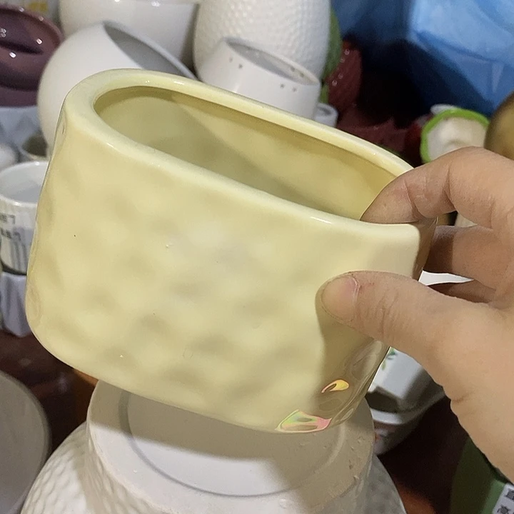 摆件陶陶盆有孔 瑕疵介意勿拍