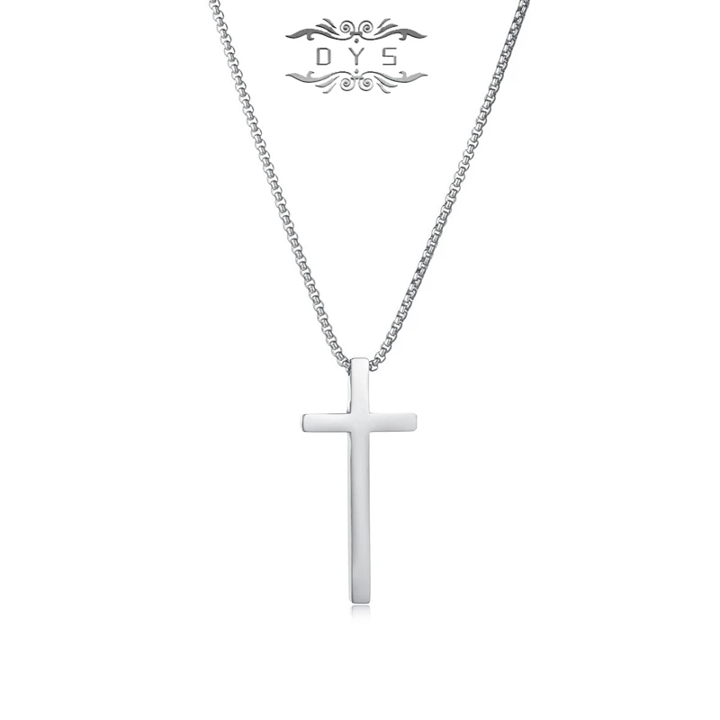 钛钢吊坠 潮款ins原宿风个性钛钢十字架项链百搭吊坠配饰男女同款