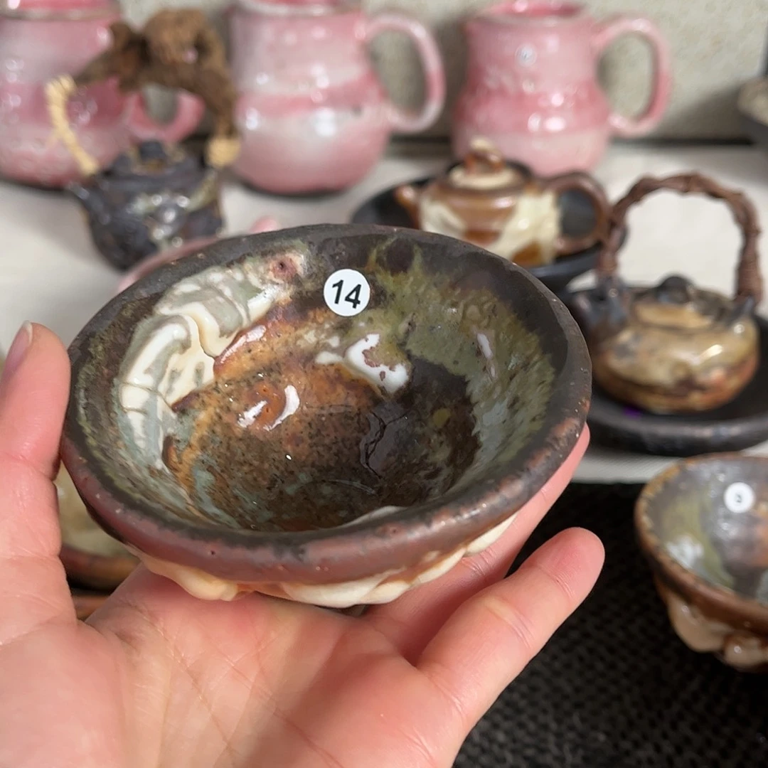 小**师朴游陶瓷工作室志野杯子14