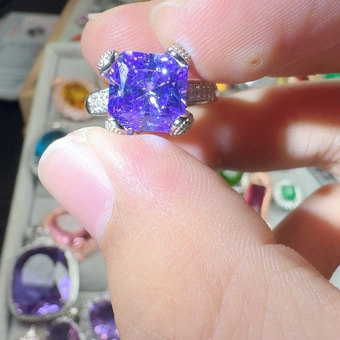 托帕石耳饰银S925镶嵌