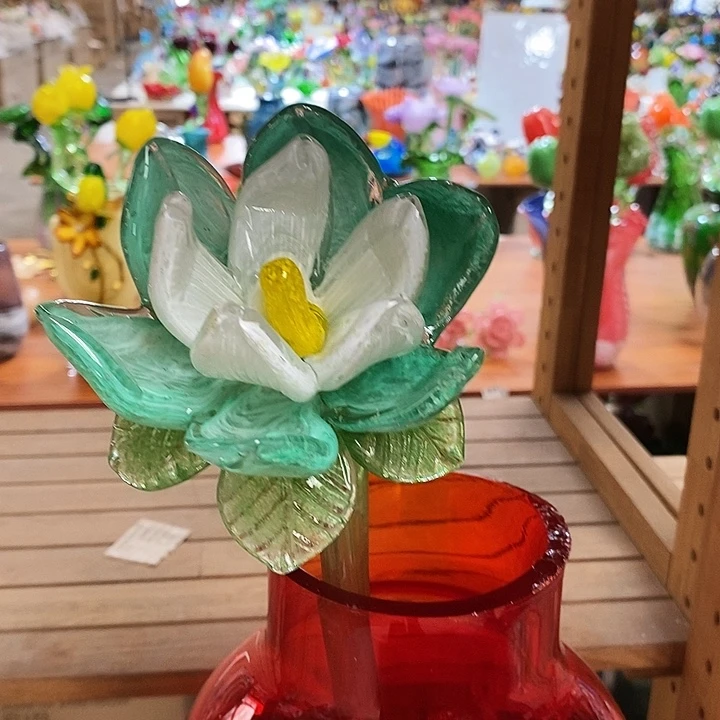 琉璃玫瑰花高度42厘米9左右