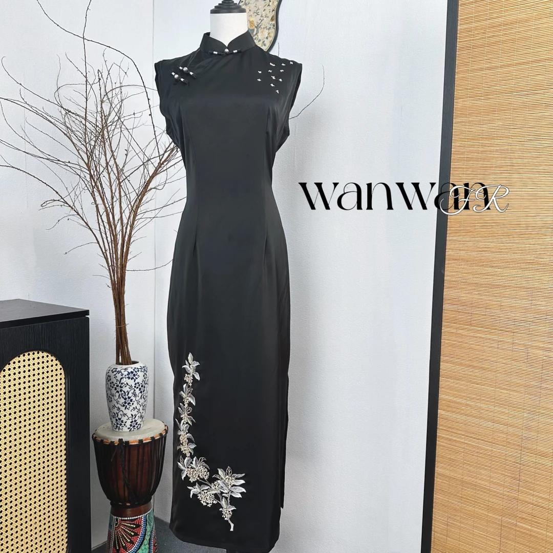 婉婉夫人【暮烟】2025春夏重磅时尚新款中式旗袍