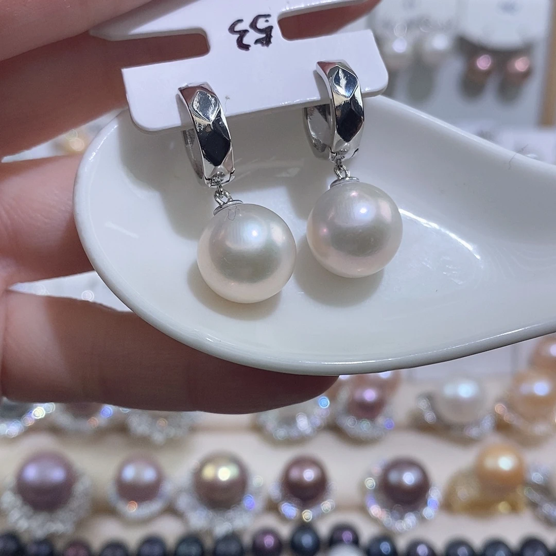 未镶嵌淡水珍珠耳饰w12.5