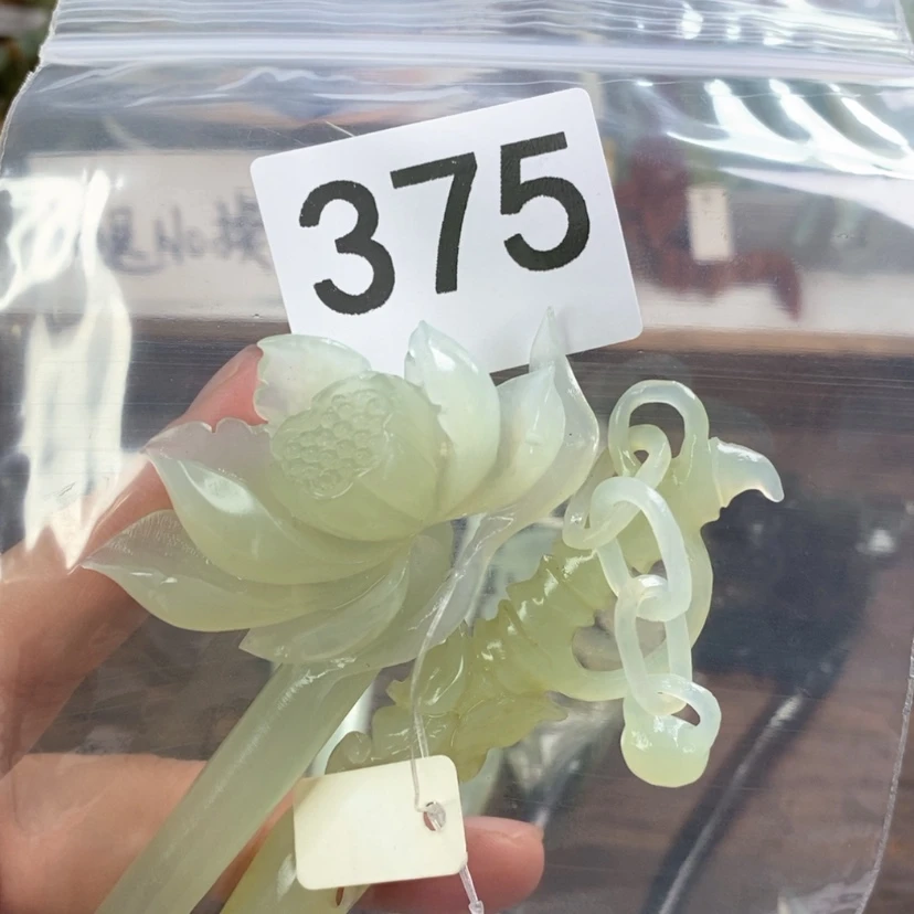 【闪购商品】岫玉发饰未镶嵌芳*