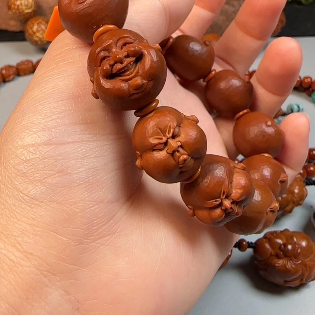 手串/手链橄榄核17留刀痕人生百态