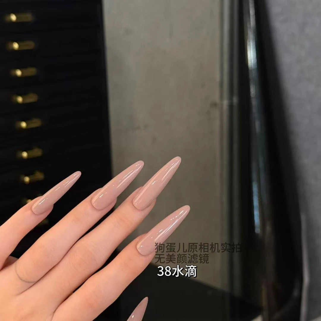 VIVID MRS【奶粉】纯手工穿戴甲 自调色 固态胶照不干