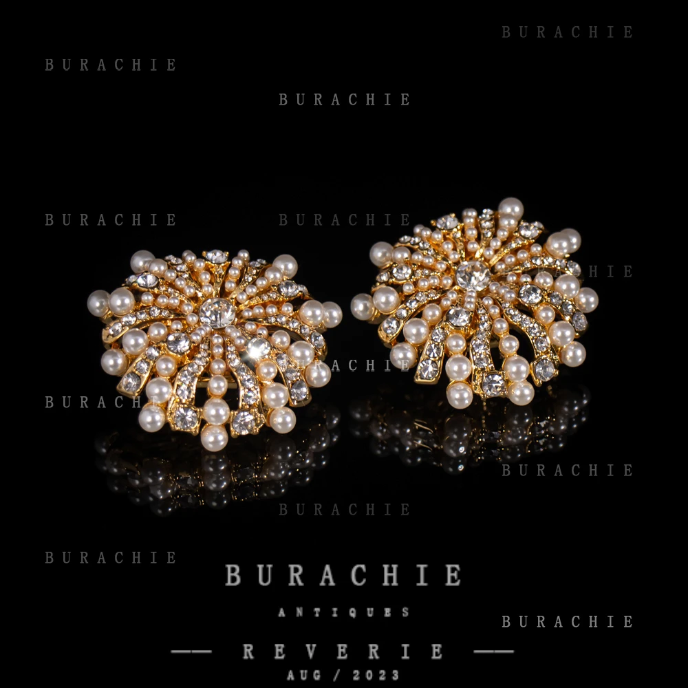 铜合金仿水晶耳饰 【6413】周年珍藏英｜经典原标克拉款CrownFrett