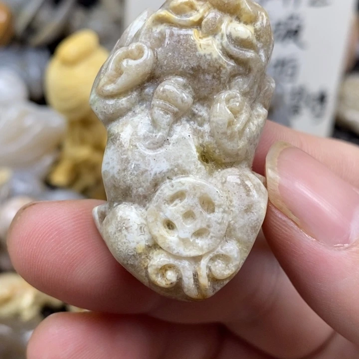 硅化珊瑚（珊瑚玉）未镶嵌颈饰