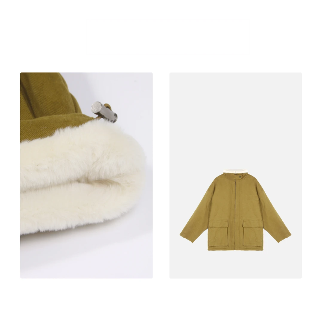 凯特丝蓓709#外套廓形加厚保暖工装棉服冬季氛围感韩系休闲服