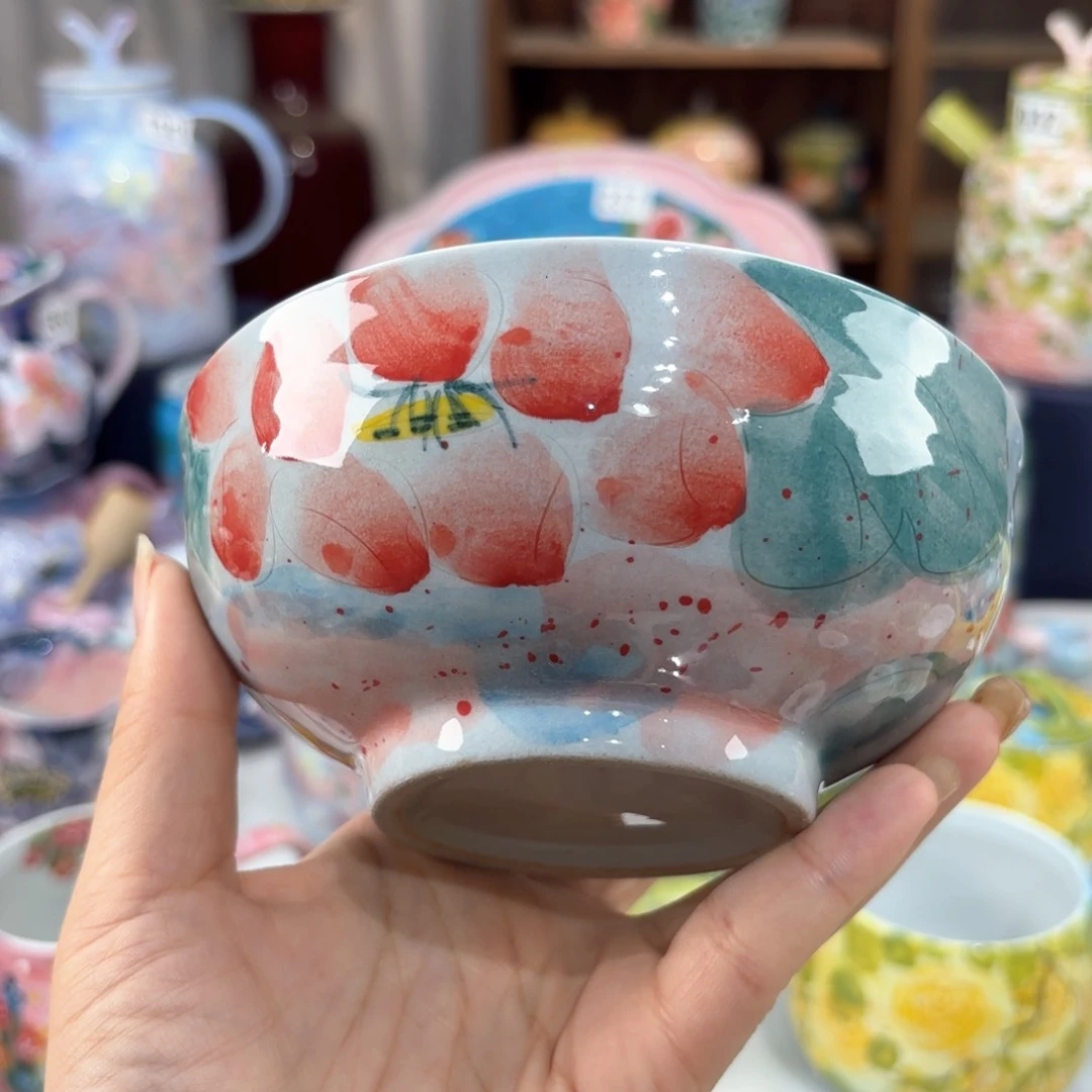 景德镇手绘高温釉下彩陶瓷茶具