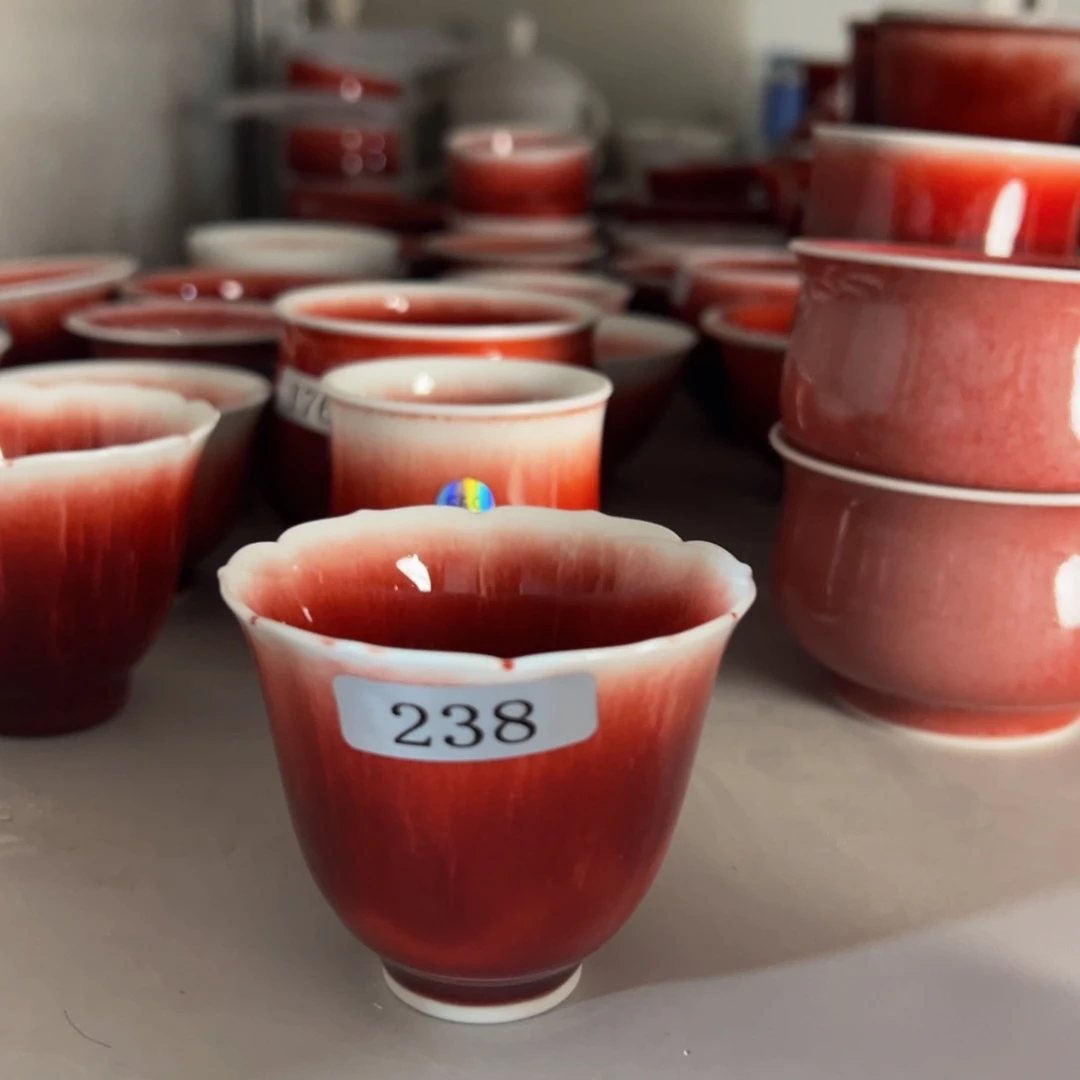 陶景德镇陶瓷郎红微瑕