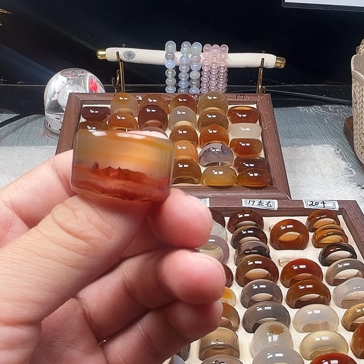玛瑙/玉髓未镶嵌戒指8