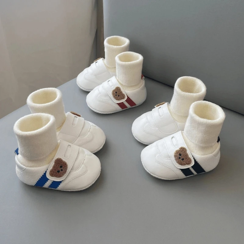 春秋季婴儿鞋0-1岁3-6-9个月男女宝宝软底学步新生不掉布鞋袜12