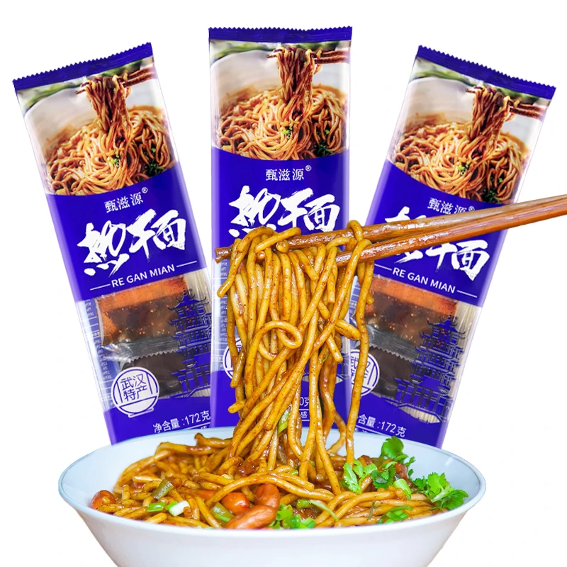 甄滋源武汉热干面碱面地道湖北特产袋含酸豆角芝麻酱拌面