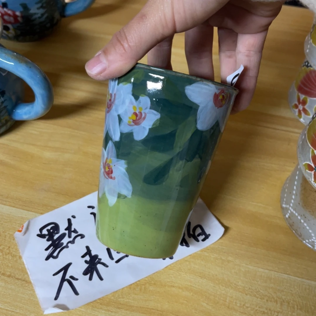 杯素浅陶瓷手工手绘