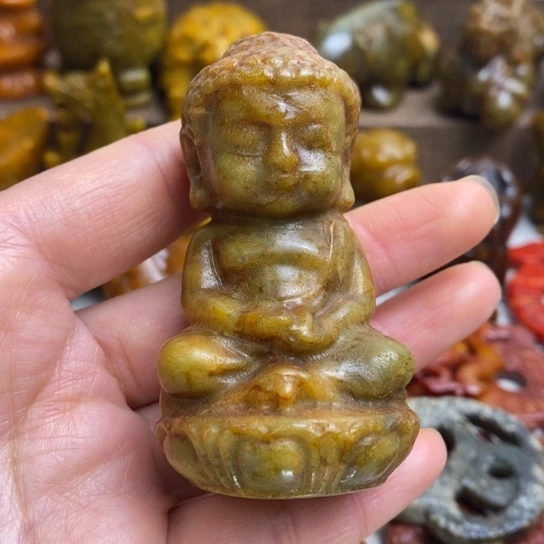 蛇纹石玉未镶嵌颈饰123