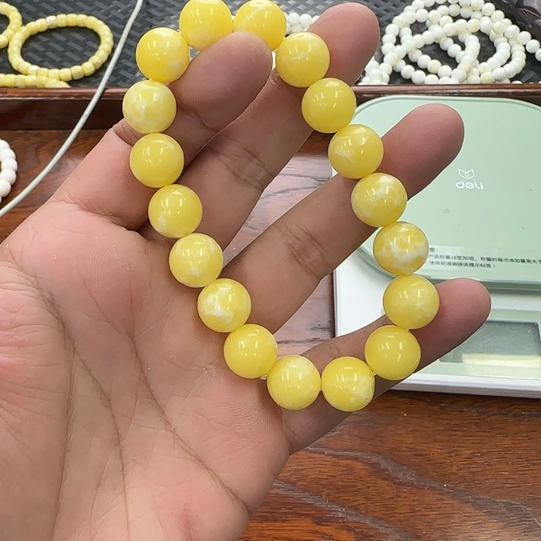 手串白玉菩提12圆珠粑粑