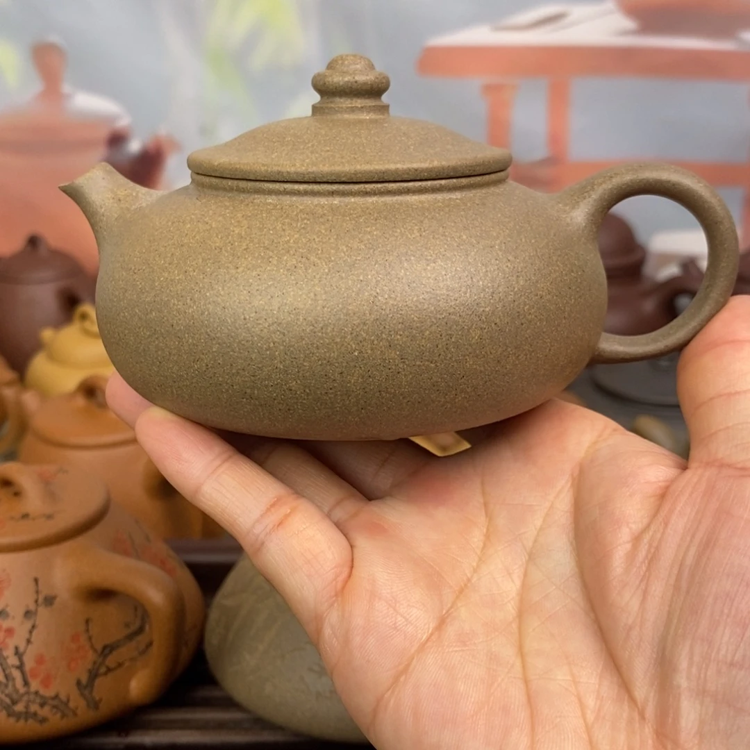 紫砂茶壶200cccc青降坡寒江