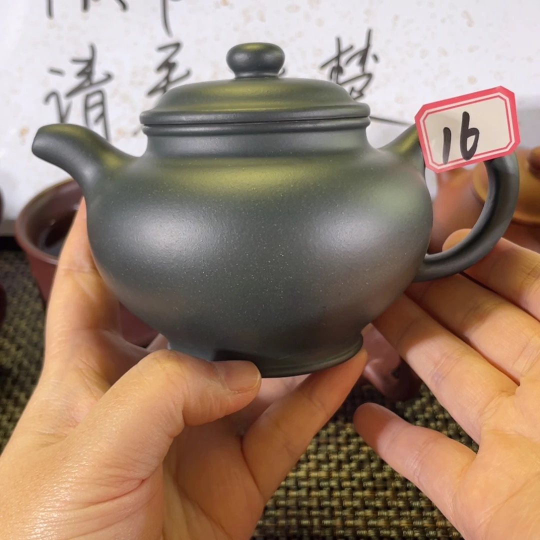 成***仔茶壶紫砂多只绿泥