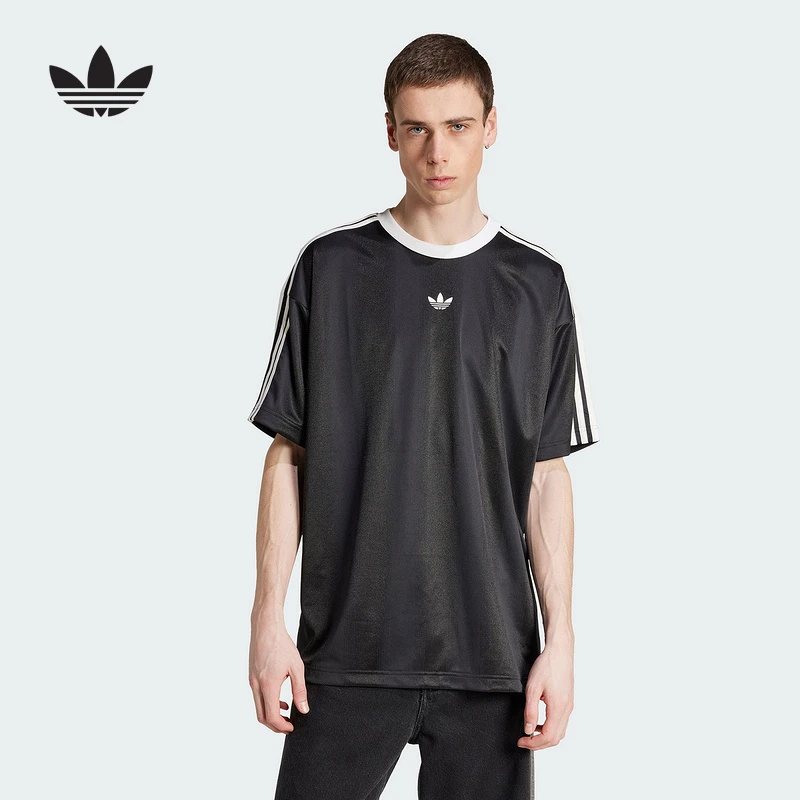 Adidas阿迪达斯三叶草男子足球训练系列冰感速干短袖T恤JW5876
