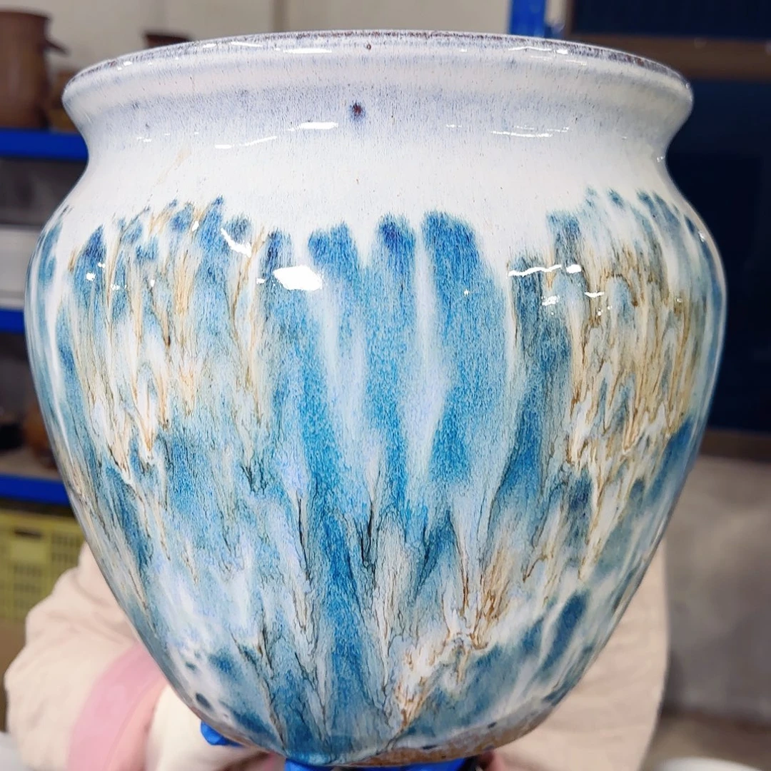 紫砂花盆高24口24