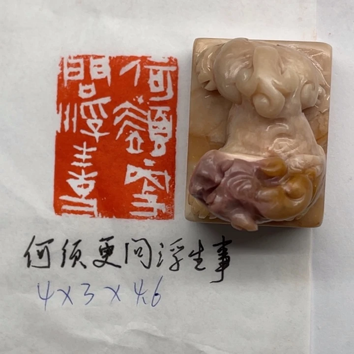 昌化石印石何须更问浮生事