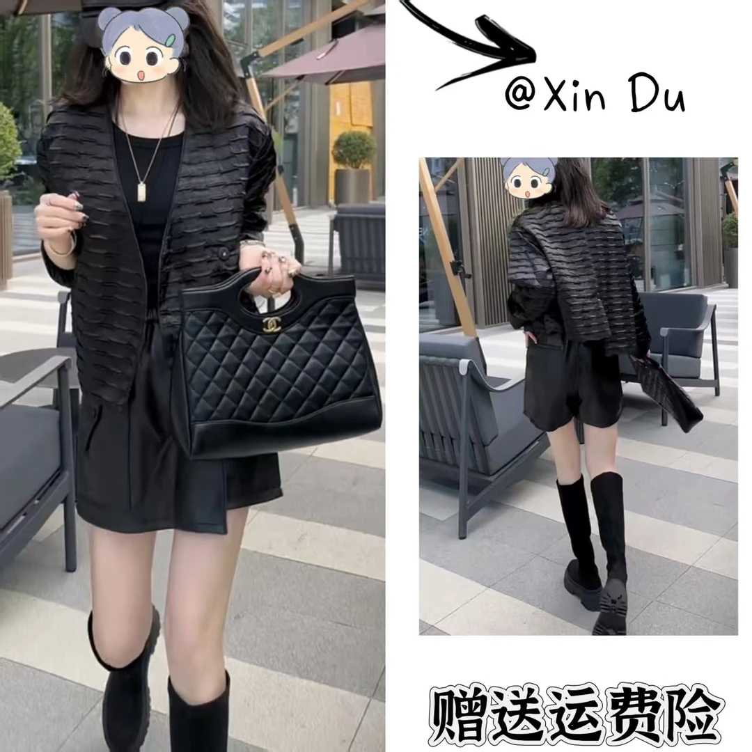 2025秋季新款时尚显瘦气质女士网红洋气两件套百搭款D22347