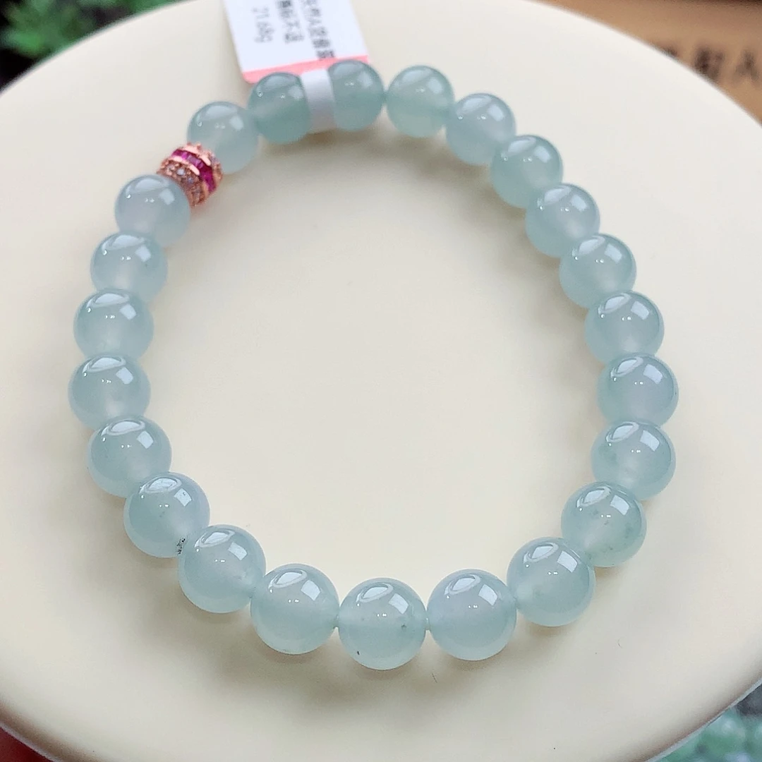 未镶嵌手链翡翠卡8mm