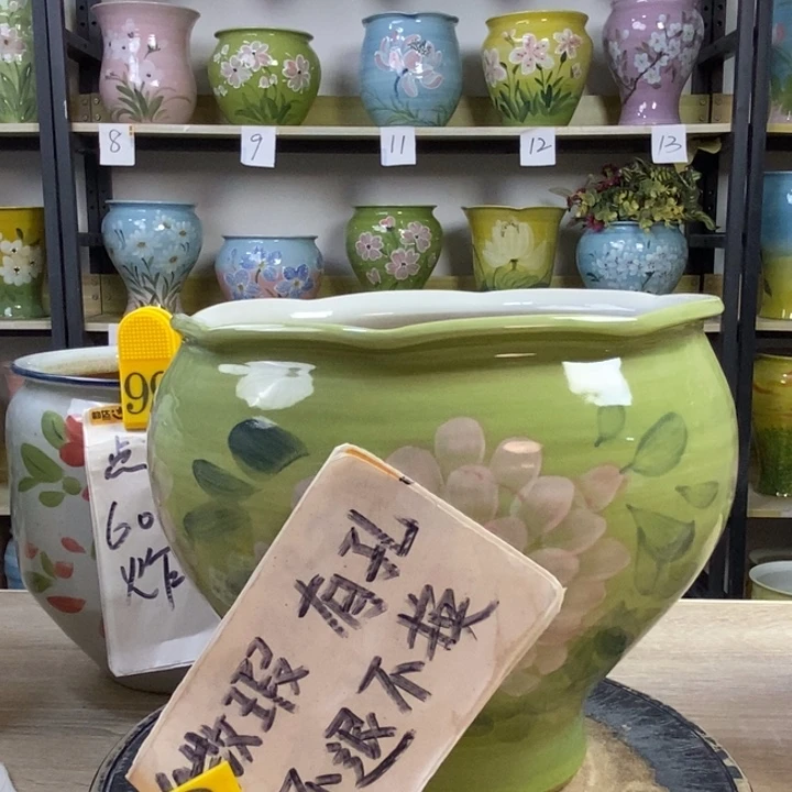 景德镇高温陶瓷花盆