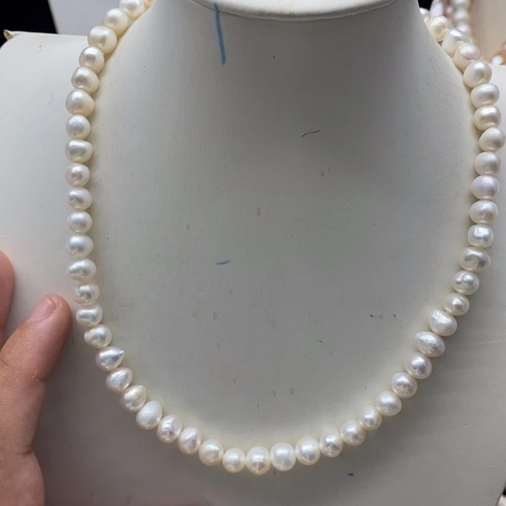 淡水珍珠颈饰合金