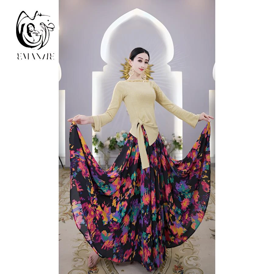 依曼之舞B6113异域风情印度舞女新疆舞蹈服新款半身裙女款服饰