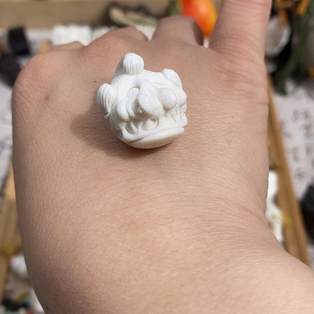 鹿骨把件你****了3号安康鱼鹿角