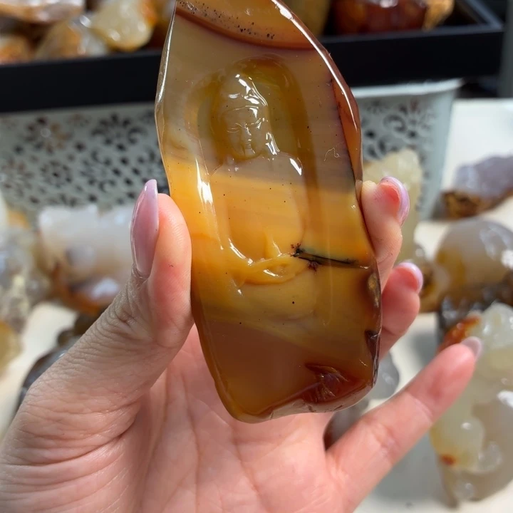 玛瑙/玉髓未镶嵌吊坠(不含链)