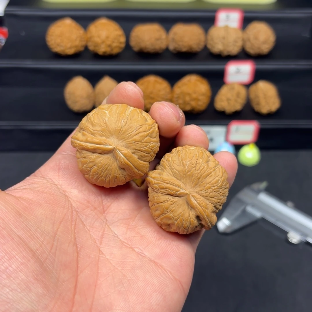 文玩核桃把件39平谷元宝