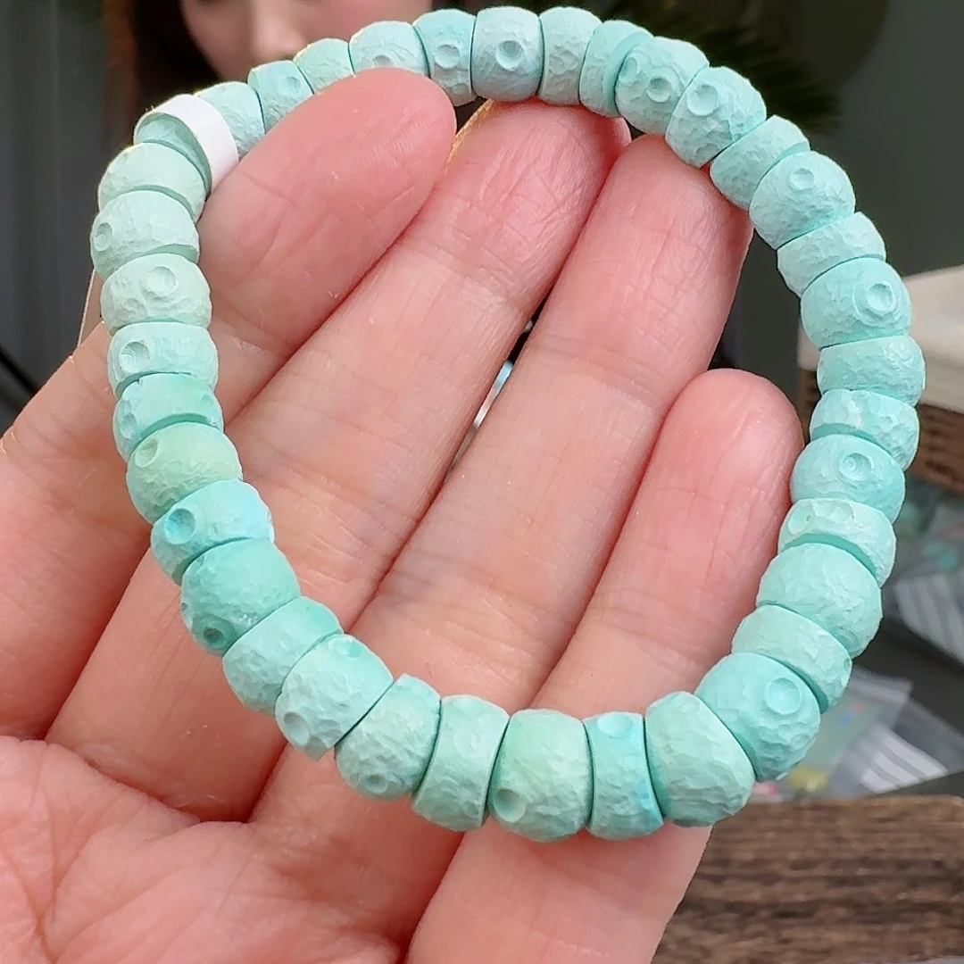 绿松石珠宝奇石未镶嵌晨**听