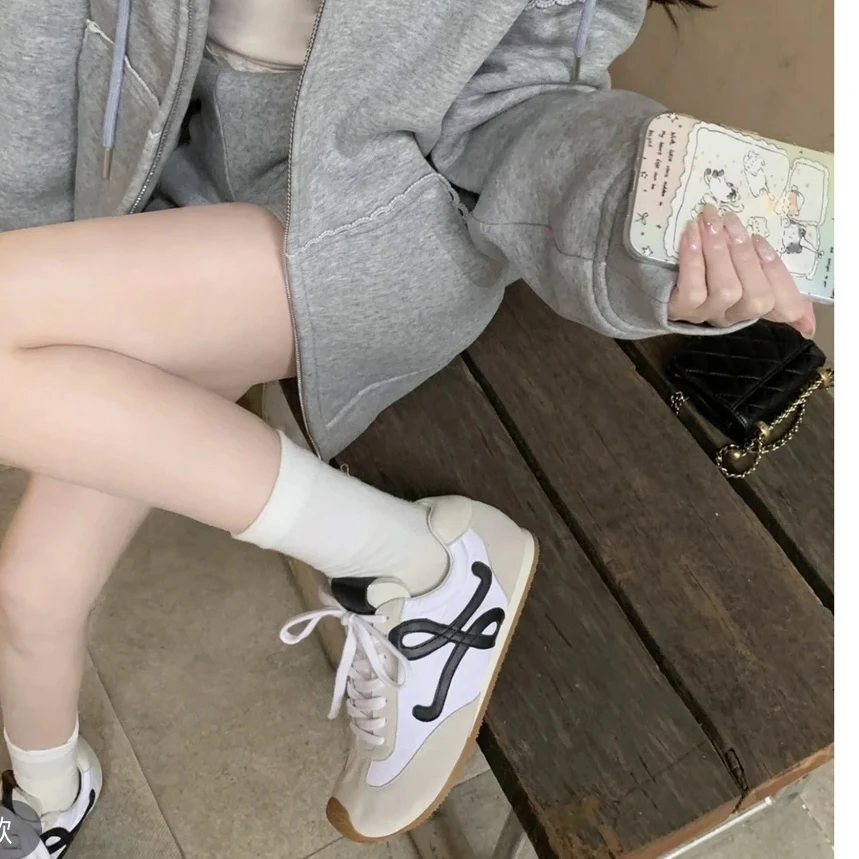 AIWEINI 镇店之宝~休闲运动德训鞋复古百搭阿甘轻便华夫鞋