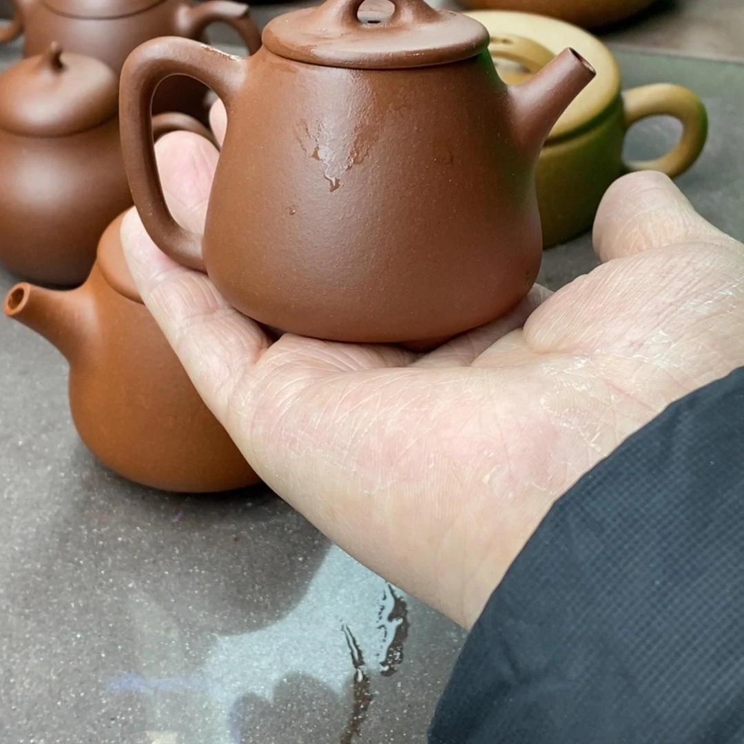 紫砂茶壶阿**。紫砂高瓢