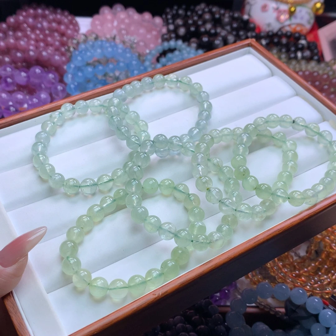 水晶手链未镶嵌葡萄石卡8.5（多样性发其一）