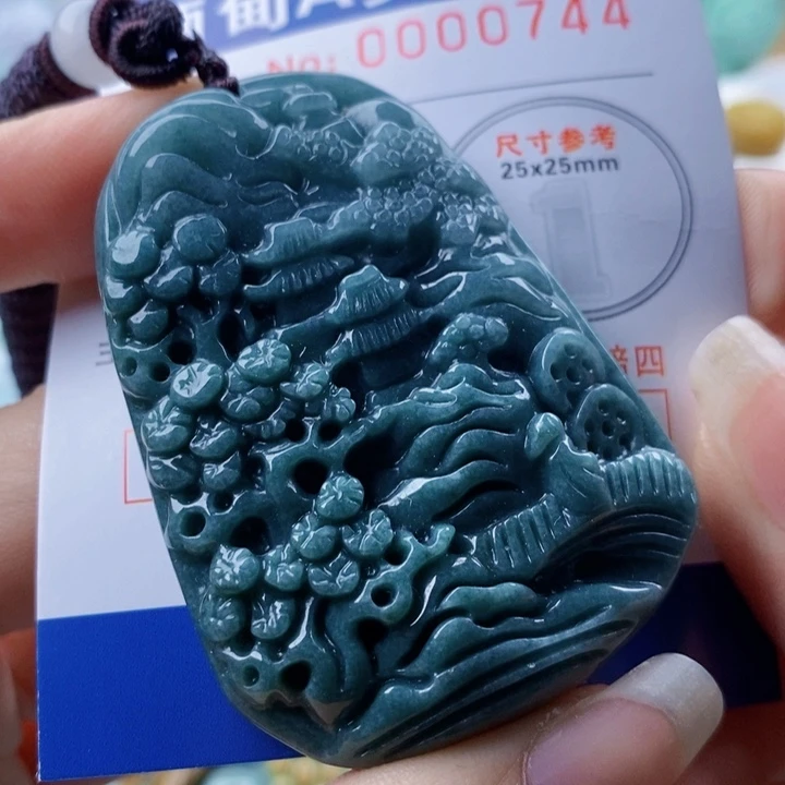 翡翠未镶嵌吊坠(不含链)
