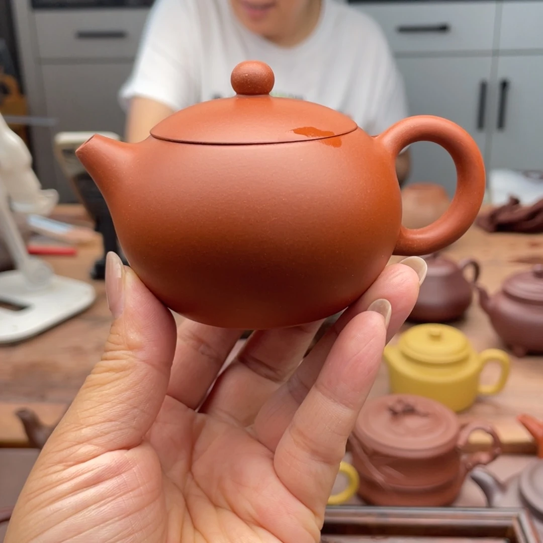 茶壶紫砂西施小红泥