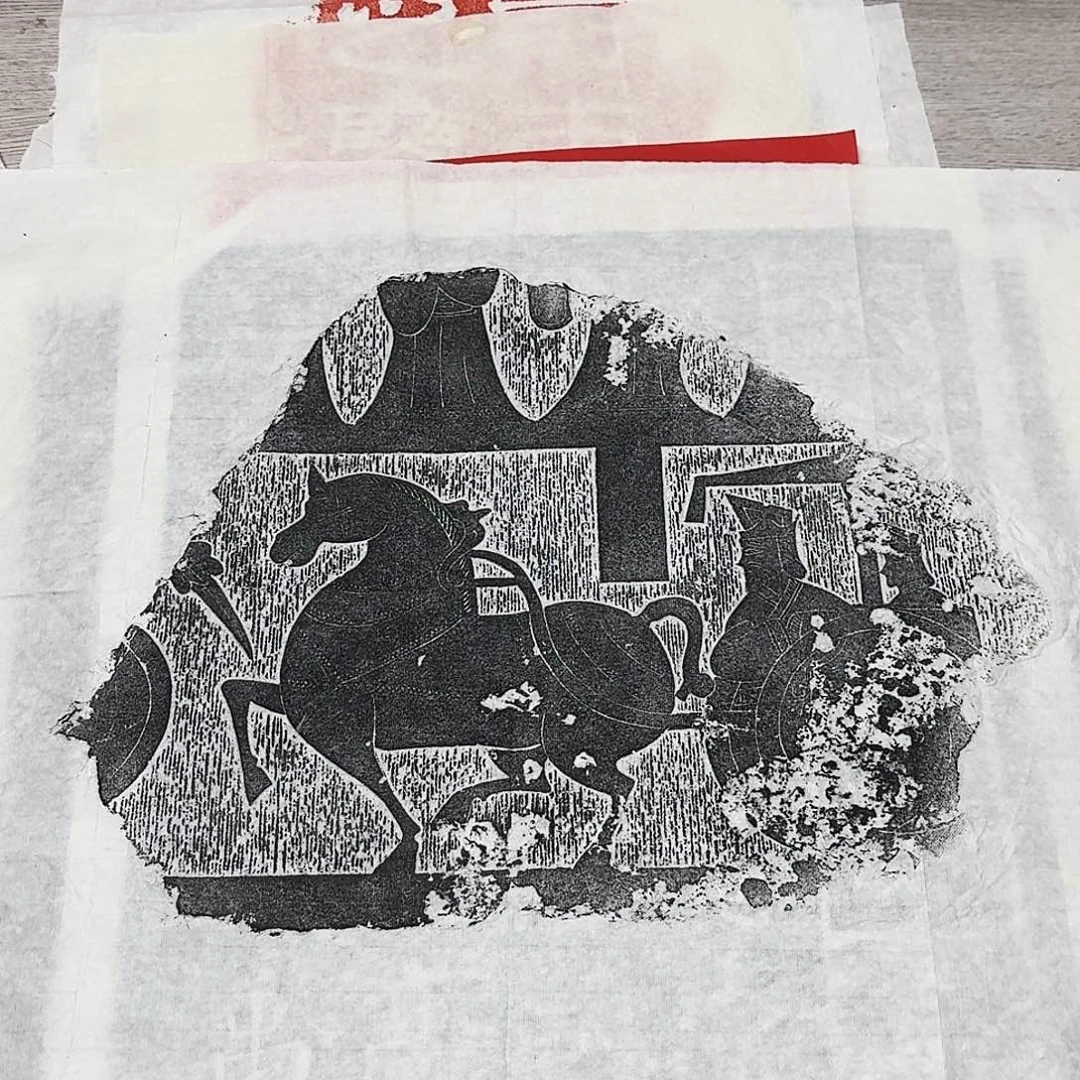 拓片用纸其他车马出行图