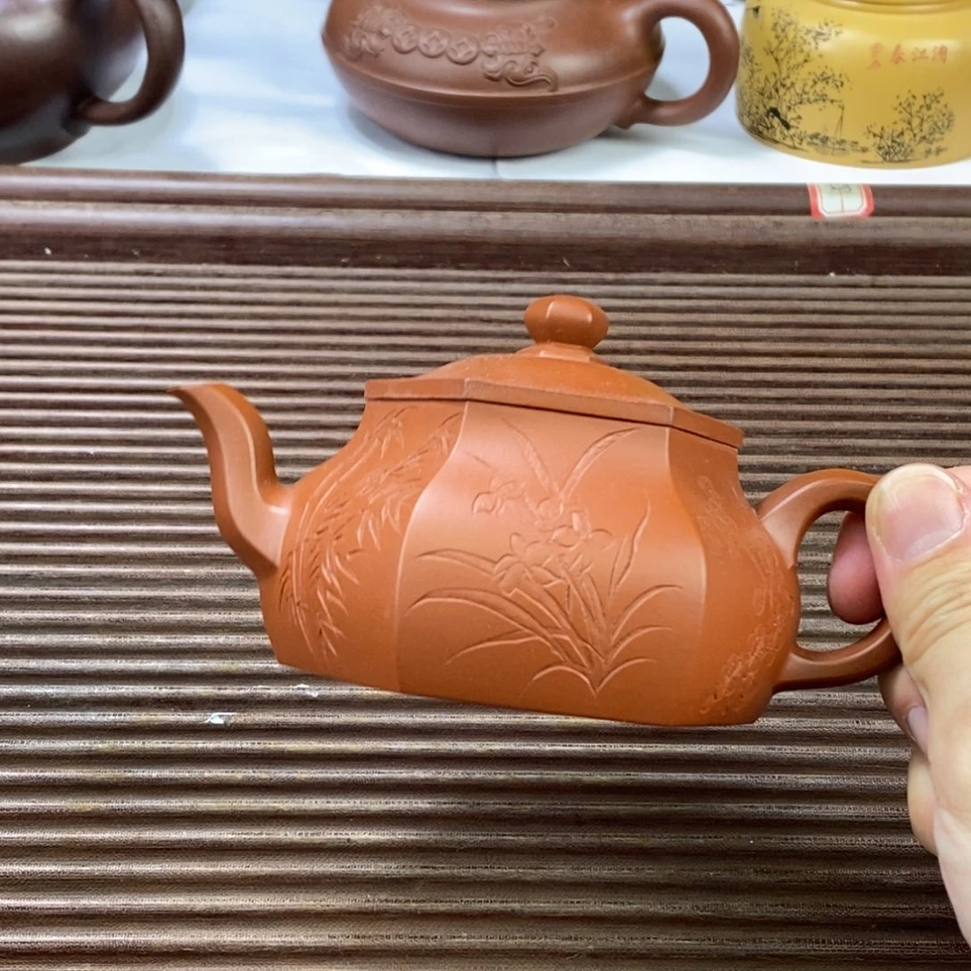 茶壶紫砂白10 六方君德