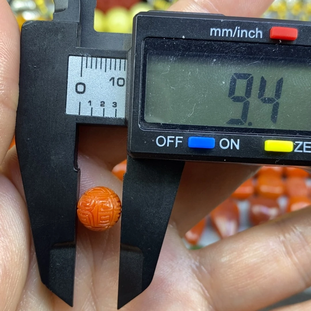 南红玛瑙未镶嵌单珠9mm