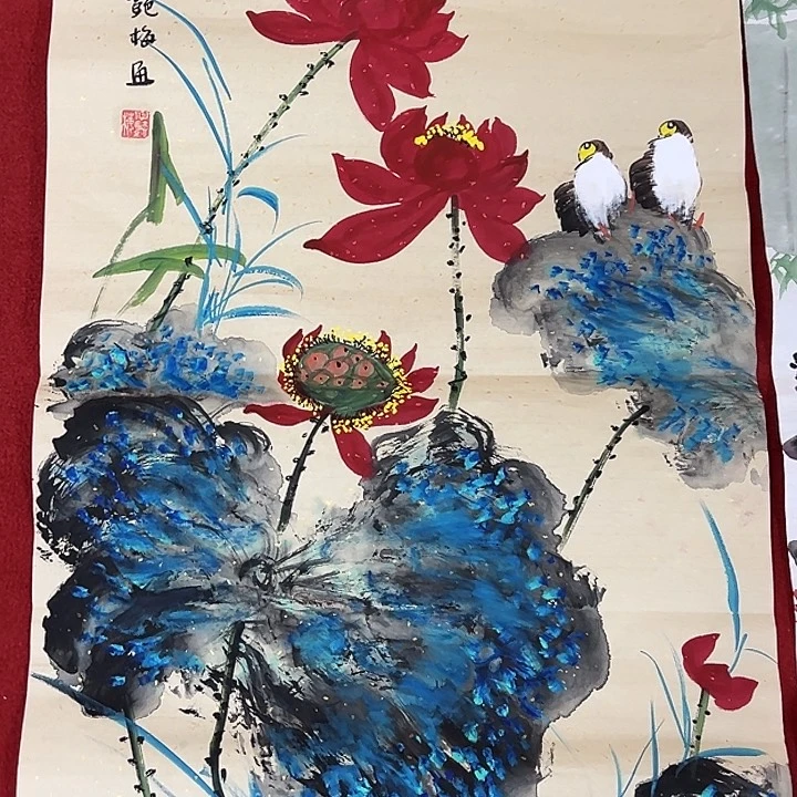 竖款山水作品，进来欣赏一下吧……