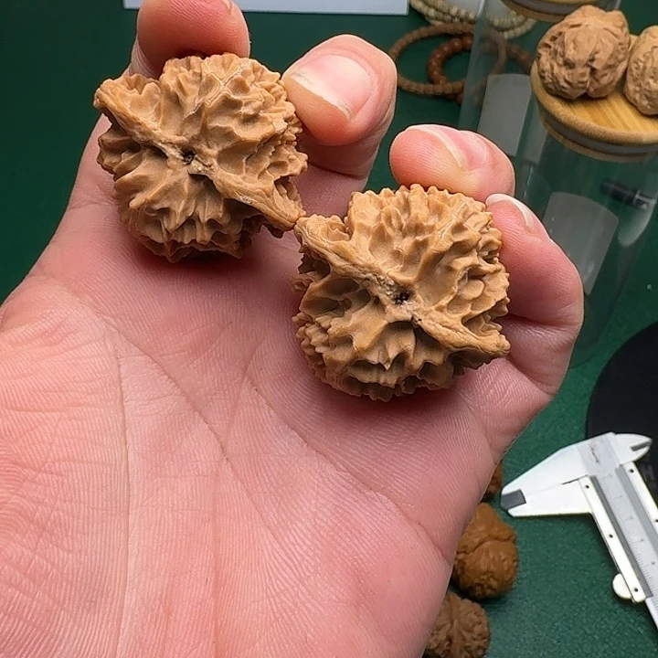 退***物把件文玩核桃山地苹果园38尺