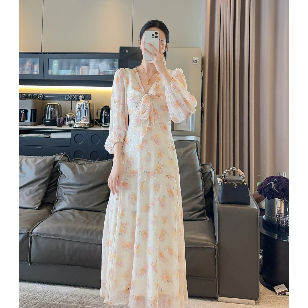 Zwinnie/詹维尼【蝴蝶结连衣裙】精致仙气少女风连衣裙 GYS202457