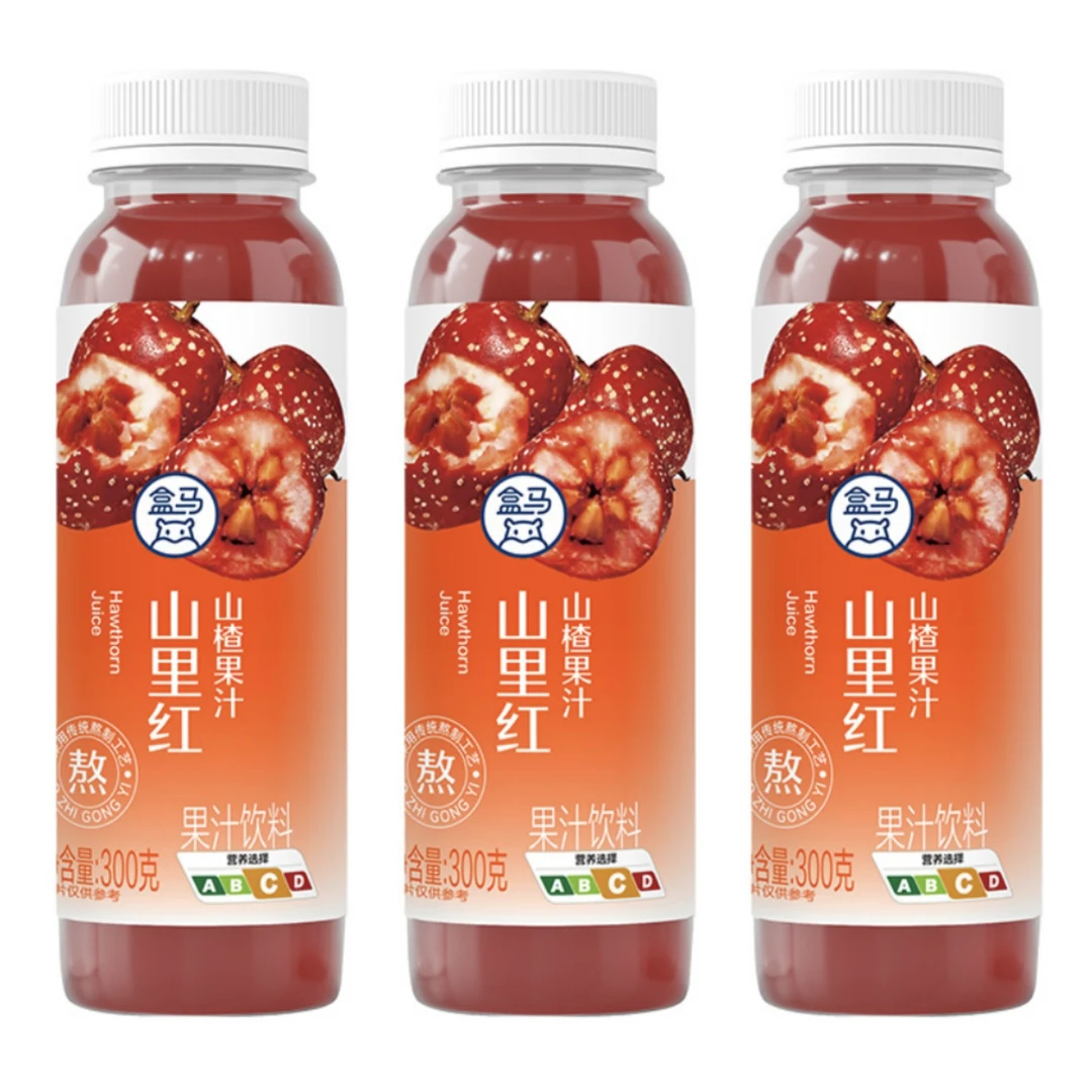 盒马山里红山楂果汁丹东酸甜不腻古法慢熬冰镇口感更佳零脂肪包邮