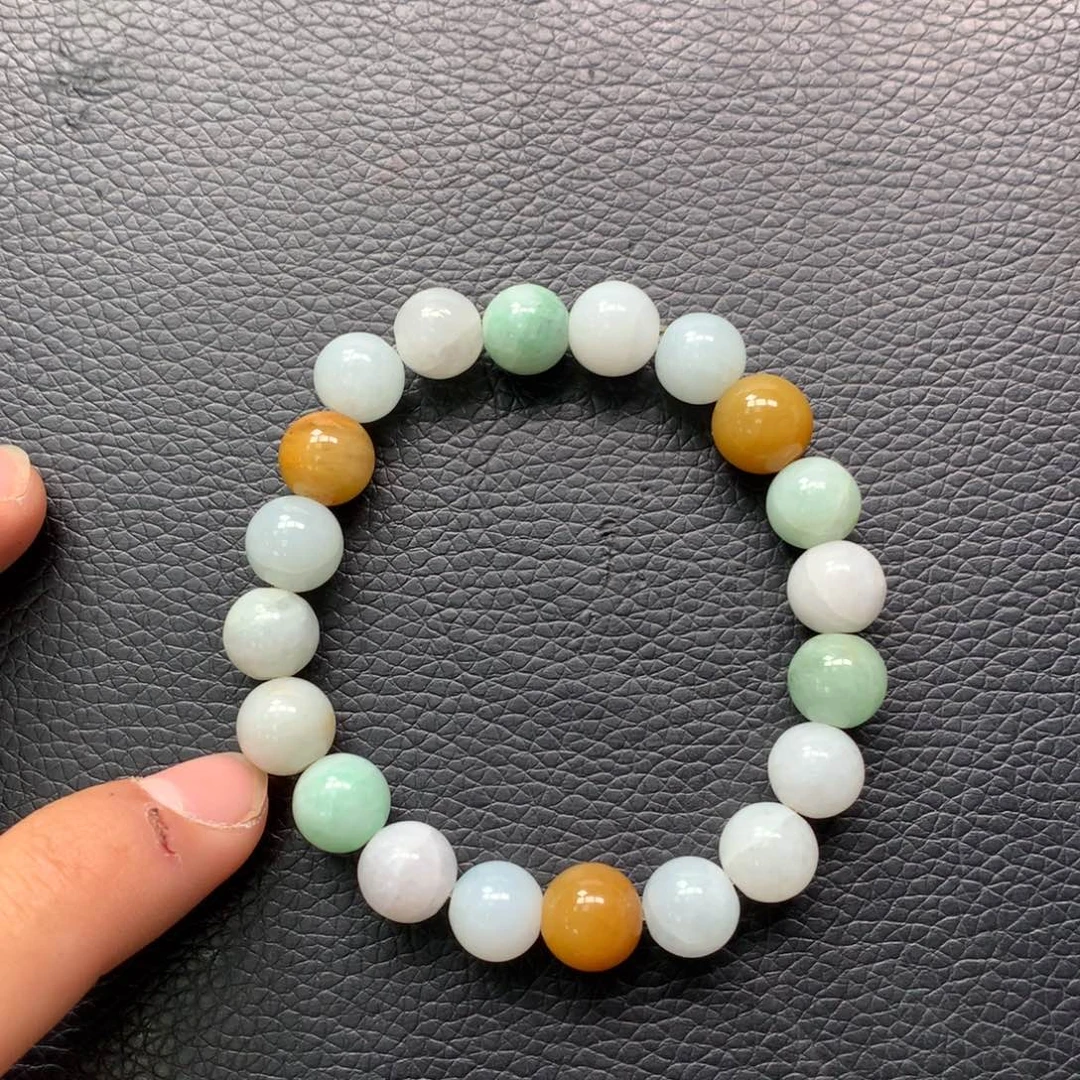 翡翠手链未镶嵌纯天然