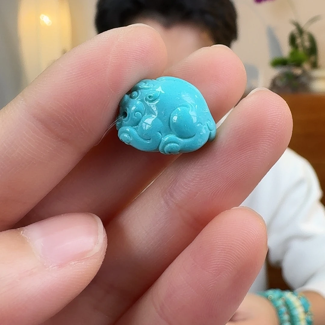 绿松石未镶嵌挂件